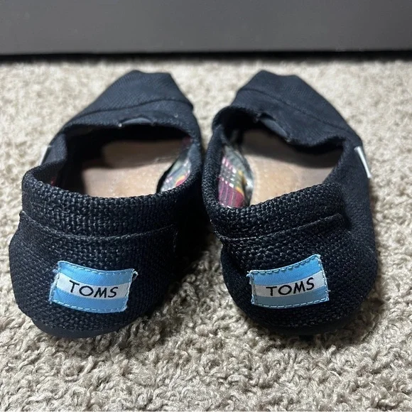 TOMS Alpargata Black Slip-On Shoes, Size 8 - Picture 6 of 8